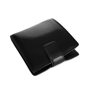 กระเป๋าสตางค์ผู้ชายแบบพับสองตอนสไตล์วินเทจ ยี่ห้อ Castello ทำจากหนังแท้ฟอกฝาด มีช่องใส่ธนบัตรด้านในแบบมีซิป ปิดด้วยกระดุมแป๊ก - Product Image 5