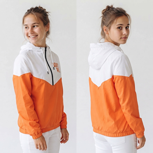 Veste à capuche coupe-vent 3/4 zippée pour la randonnée, imperméable, coupe régulière, pull à capuche, vente en gros fabricant - Product Image 4