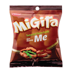 ลูกอมรสส้มแขกมิกิต้า รสเปรี้ยวหวาน รูปทรงแท็บเล็ตสีน้ำตาล บรรจุในถุง - Product Image 2