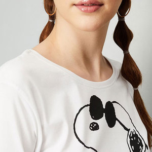เสื้อครอปพิมพ์ลายผู้หญิงแขนสั้นคอกลมลำลองทรงหลวมเสื้อยืดสีขาวสีดำดีไซน์ลายตัวอักษรสวมใส่ฤดูใบไม้ผลิฤดูร้อน - Product Image 5