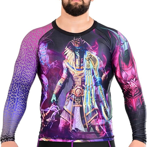 Rashguard de Jiu Jitsu y MMA de Alta Calidad, Transpirable, con Diseños Sublimados, Manga Larga, Antibacteriano, Venta al Por Mayor - Product Image 1
