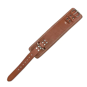 High Quality Custom Made Industries Soft Leather <b>Ankle</b> Straps Durable Non-Slip Double Closure Training Leather <b>Ankle</b> Strap - Product Image 2