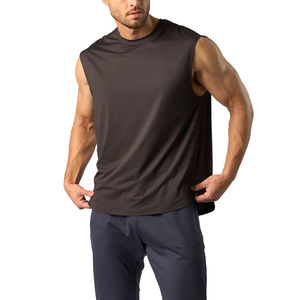 Débardeurs d'été pour hommes, 100% coton pur, sans manches, fitness, élastiques, pour musculation, pour hommes et femmes, nouvelle mode - Product Image 6