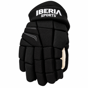 ถุงมือฮอกกี้น้ำแข็ง IBERIA รุ่นพรีเมียมสีดำแบบกำหนดเอง พร้อมแผ่นรองป้องกัน ถุงมือสำหรับผู้เล่นฮอกกี้น้ำแข็ง ขายส่งแบบ OEM - Product Image 4