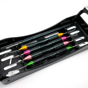 Espátulas para Resina Compuesta Dental, Kit de Mango de Bisturí para Restauración Estética, Caja de Desinfección, Manual, Certificado CE, para Dentistas - Product Image 4