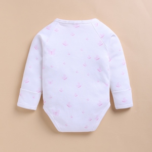 Body de Kimono de Bambú Orgánico de Primera Calidad con Elastano - Estampado de Mariposas - Product Image 2