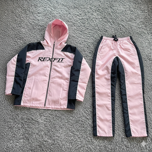 Ensemble de survêtement Rexfit Sports respirant pour homme, veste coupe-vent réfléchissante et short, ensemble d'été, vente en gros - Product Image 1