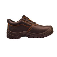 Chaussures de sécurité basses AOXIANG Rocky Buffalo S1P pour l'hiver, usage en usine, antidérapantes, avec empeigne en cuir gaufré et embout en acier