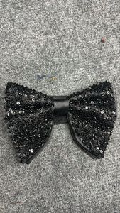 Corbata de Moño de Seda Bordada a Mano con Mariposa, Correa Ajustable, Elegante, Negra, Regalo de Boda, Ecológica - Product Image 5