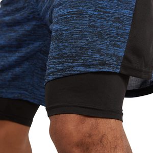 Shorts de course à séchage rapide pour hommes avec poche pour téléphone, cordon de serrage à la taille, short de sport décontracté gris bleu noir - Product Image 4