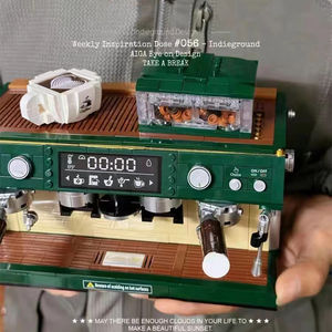 EN STOCK Cafetera, Máquina de Espresso, Molinillo de Café, Máquina para Hacer Pan, Molinillo de Granos, Caja de Exhibición Creativa, Bloques de Construcción, Ladrillos, Juguetes, Regalos - Product Image 2