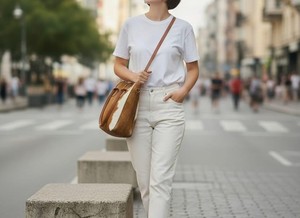 Bolso Tote de Verano de Piel Genuina con Pelo para Mujer, de Alta Gama, a la Moda, Premium LHTB-0095 - Product Image 3