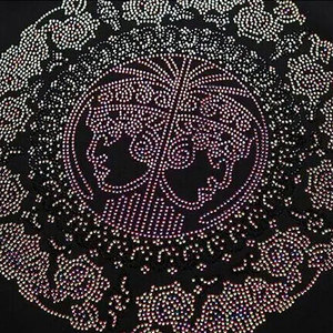 Camiseta de algodón 100% con pedrería para hombre, de marca propia, corte holgado, producto de alta gama, talla grande. - Product Image 3