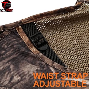 Chaleco Utilitario de Caza para Adultos de Alta Visibilidad con Estampado Primaveral, Paneles de Malla Transpirable y Diseño de Almacenamiento con Múltiples Bolsillos - Product Image 3