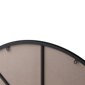 Specchio da parete con cornice circolare in metallo nero da 39 pollici specchio per bagno soggiorno camera da letto con elegante decorazione murale - Product Image 5