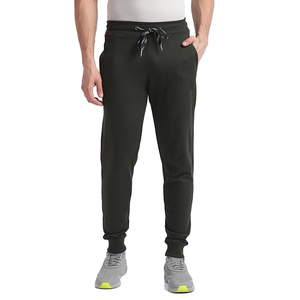 Men <b>Jogger</b> Pants Breathable Cotton Polyester Blend Drawstring Waist <b>Slim</b> Tapered Sweatpants - Product Image 2