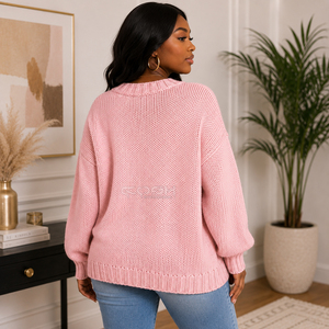 Cosh International Sorority Sisterhood Acrylic High Quality Casual Standard Button-Up Women V-neck Full Sleeve <b>Cardigan</b> <b>Sweater</b> - Product Image 5