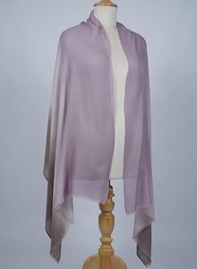 Écharpe VIC unisexe en cachemire et laine fine respirante, ombrée 3 tons, de luxe, pour l'hiver, multi-usages, taille 70 x 200 cm - Product Image 3