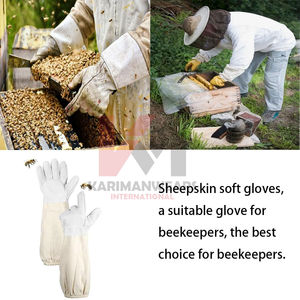 Guantes de Apicultura Premium, Guantes de Cuero Resistentes a Picaduras de Abeja con Manga Larga Protectora para Apicultura Comercial y Doméstica - Product Image 5