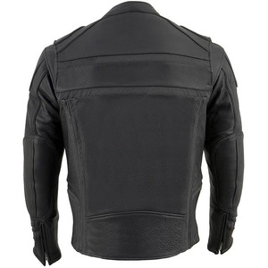 Veste de moto en cuir de buffle personnalisée unisexe SAMROZ SPORTS, manches longues, ventilation, coupe-vent, hiver, toutes saisons - Product Image 2