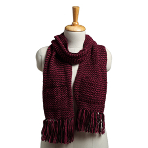 Private Label Unisex Knitted Scarf - Bespoke Winter <b>Neck</b> <b>Warmer</b> - Custom Logo Soft Rib-Knit Crochet Scarf - Product Image 6