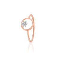 Magnifique diamant naturel de 0,07 carat, taille brillant rond, couleur H-I, clarté VS-SI, bijou minimaliste raffiné, cadeau pour elle