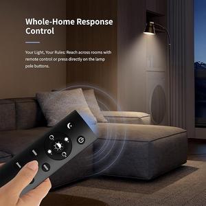 Elegante Lámpara de Pie con Acabado en Latón y Pantalla Clásica Tipo Tambor para Decoración de Vestíbulos de Hotel - Product Image 4