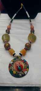 Collar de Piedra de Ágata Natural para Mujer, Colgante de Geoda de Cristal Curativo, Joyería Boho de Piedras Preciosas Tejida a Mano al por Mayor para Regalos - Product Image 2