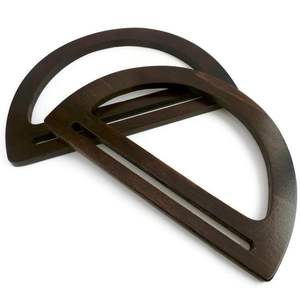 Poignée de sac à main en bois massif, écologique, pour cadeau et artisanat, poignée en bois pour sacs - Product Image 3