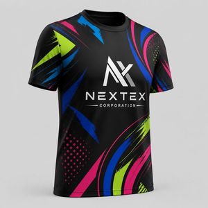 T-shirt de sport Dry Fit personnalisé avec logo, en polyester, impression par sublimation, pour équipe, vente en gros - Product Image 2