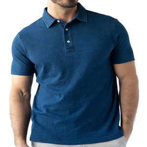 Polo homme en coton, manches courtes, style décontracté, séchage rapide, prix bas, fabrication OEM. - Product Image 3