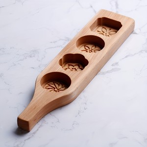 Ensemble de moules en bois pour mini gâteau de lune accessoires de cuisine bon marché moules en bois pour la cuisson des essentiels de cuisine pour maman - Product Image 1