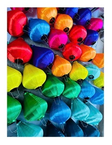 Authentic Hoi An Silk <b>Lanterns</b> Handmade Bamboo and Silk Hanging <b>Lantern</b> <b>Lamps</b> - Product Image 4