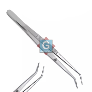 Pince chirurgicale manuelle en acier inoxydable pour coton et pansements, modèle London College - Product Image 1