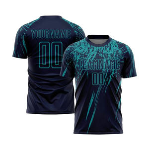 Venta al por mayor de camisetas de fútbol deportivas transpirables, personalizadas, sublimadas e impresas, producto nuevo de diseño moderno. - Product Image 4