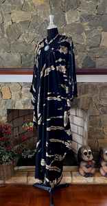 ชุดเดรสคาฟทันผ้าเรยอนย้อมสีแบบชิโบริ ไซส์พลัส ทรงหลวม สวมใส่สบาย เหมาะสำหรับพักผ่อน - Product Image 5