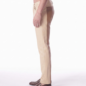 Pantalon en cuir pour homme OEM, pantalon en cuir ajusté de qualité supérieure pour homme, vente en gros de pantalons en cuir véritable, fabricant de pantalons en cuir véritable pour homme - Product Image 3