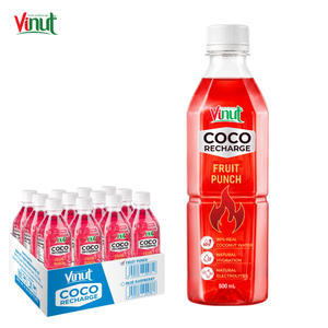 Bebida de Coco Saborizada de 500ml, Ponche de Frutas, Bebida Electrolítica Baja en Grasas, Hidratación Natural, Bebida de Frutas Tropicales en Botella - Product Image 2