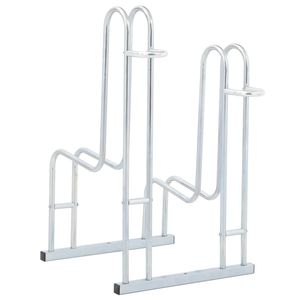 ขาตั้งจักรยานแบบตั้งพื้นทำจากเหล็กกัลวาไนซ์สำหรับจักรยาน2คัน - Product Image 5