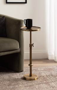 Mesa de bebidas de aluminio de lujo para decoración del hogar contemporánea con forma elegante y acabado superficial metálico de primera calidad - Product Image 4