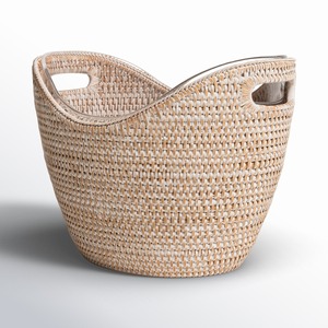 Enfriador de botellas de vino de ratán, cubo enfriador para exhibición de bebidas y tina decorativa para bebidas - Product Image 3