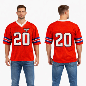 Camiseta Deportiva Transpirable de Malla Blanca Personalizada para Fútbol Americano, con Número Impreso, Uniforme de Equipo, Camiseta de Entrenamiento, Talla Grande - Product Image 2