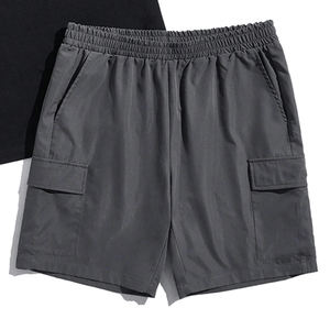 Ensemble d'été pour homme à épaules tombantes, t-shirt à manches courtes et short en tricot 100% coton de haute qualité, impression de logo personnalisée - Product Image 6