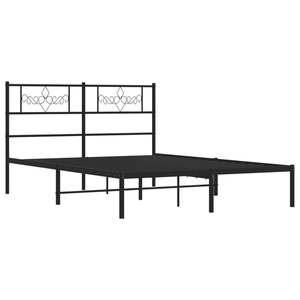 Base de Cama Completa de Acero Negro, Cama Metálica Rectangular Tradicional - Product Image 4