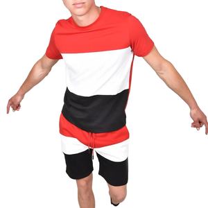 Conjunto de Verano para Hombre, Informal, Transpirable, Camiseta de Manga Corta y Pantalones Cortos, Conjunto de Dos Piezas, Ropa Urbana - Product Image 1