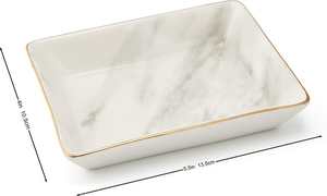 Plateau de service et de présentation décoratif de luxe en marbre antique de Calcutta Viola, fait main et de style moderne - Product Image 5