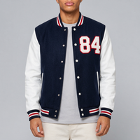 Vestes Letterman à Marque Privée avec Étiquettes Tissées Personnalisées et Poches Intérieures pour les Détaillants de Mode