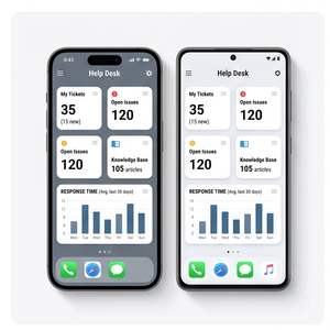 Aplicación de Atención al Cliente de Royalcraft: Gestión de Tickets, Soporte al Cliente, Chat en Vivo y Seguimiento de Problemas iOS/Android - Product Image 1