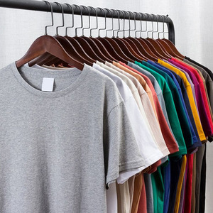 T-shirt décontracté pour homme à manches courtes et col rond en coton 100% avec logo personnalisé, couleur unie, coupe classique, tricoté, teint uni - Product Image 3