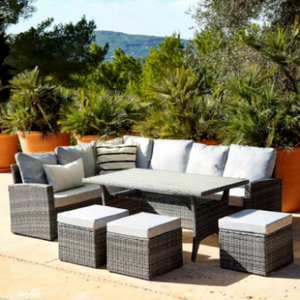 Ensemble de canapés en rotin pour extérieur, résistant aux UV, meubles de patio, coussins personnalisés, canapé de jardin, fabrication OEM ODM, meubles de jardin - Product Image 3